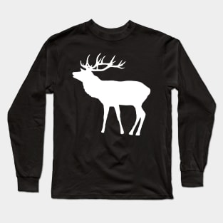 deer, stag, animal, antler, hunting, hunter Long Sleeve T-Shirt